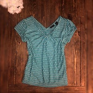 🍾3 for 20!  Teal & white NY&Co knit top sz L